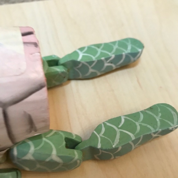 Elephant, Giraffe, Frog & Egg.Handmade Wooden Figurines from Indonesia. Folk Art - Picture 8 of 17